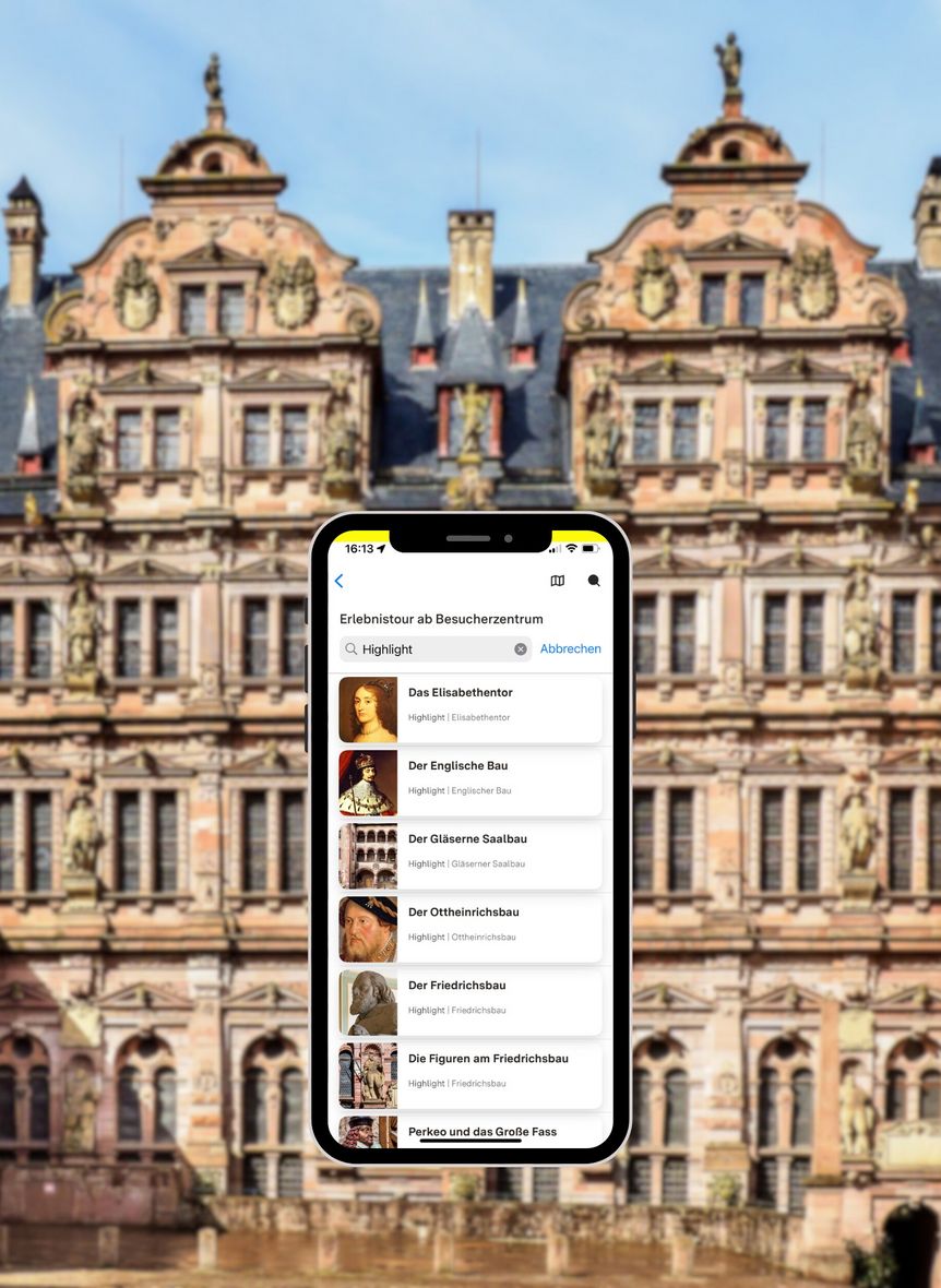 Schloss Heidelberg, Übersicht der Highlights