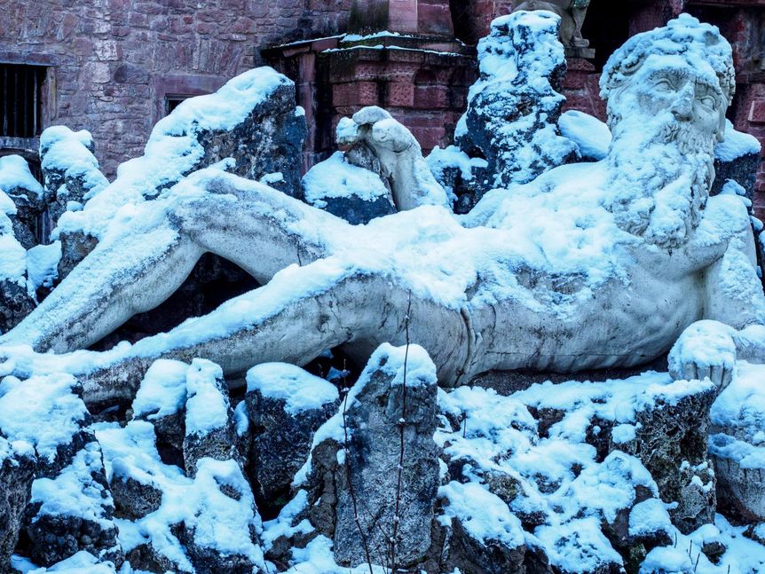 Foto: Ralf Kuhlen Schloss Heidelberg, Vater Rhein