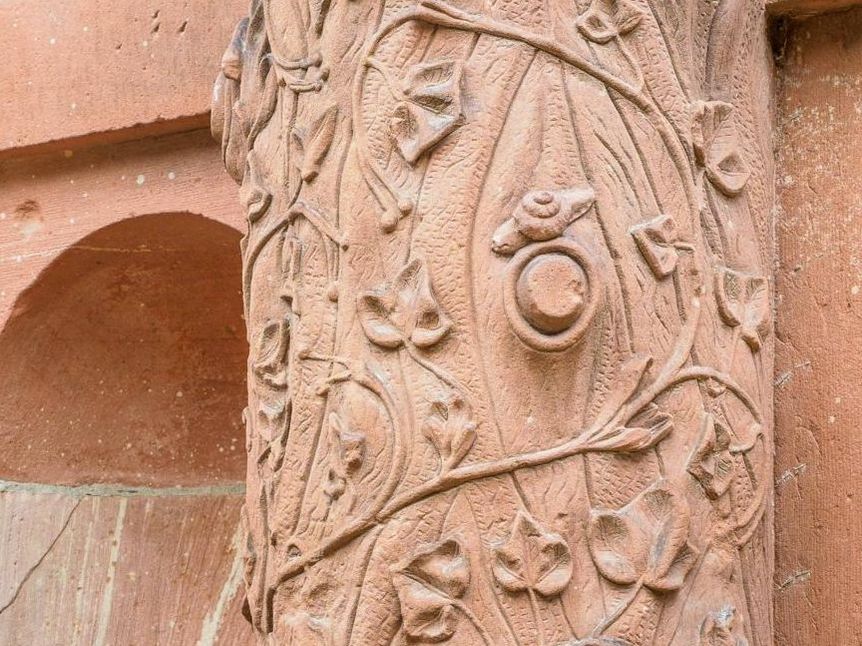 Foto: Ralf Kuhlen Schloss Heidelberg, Säulen des Elisabethentor